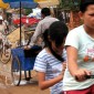 Young people on bicycles in Kambodja